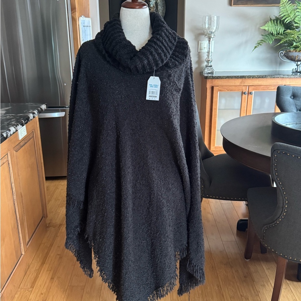 Cozy Black Cowl Neck Sweater